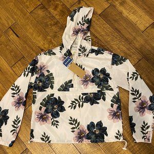 BRAND NEW WOMENS FLORAL WINDBREAKER